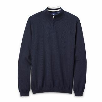Men's Footjoy Golf Sweater Navy NZ-256170